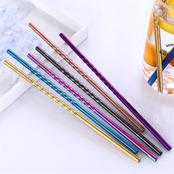 8 In Stainless Steel Drinking Straws - Image 4