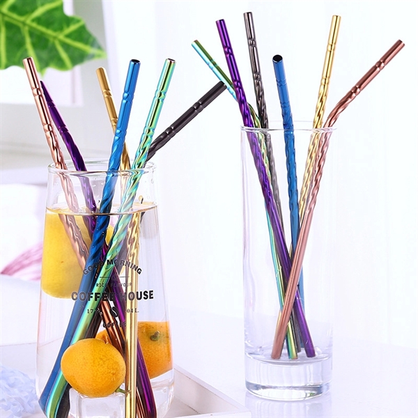 8 In Stainless Steel Drinking Straws - Image 5