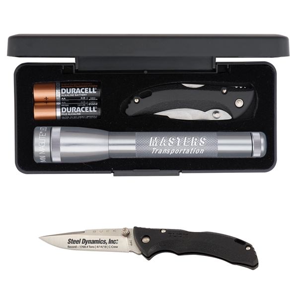 AA LED Mini Maglite® with Buck Bantam BBW Knife - Image 2