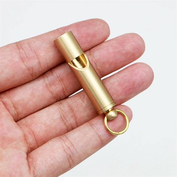 Brass Survival Whistle - Image 3