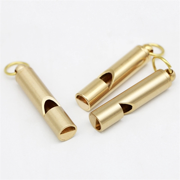 Brass Survival Whistle - Image 4