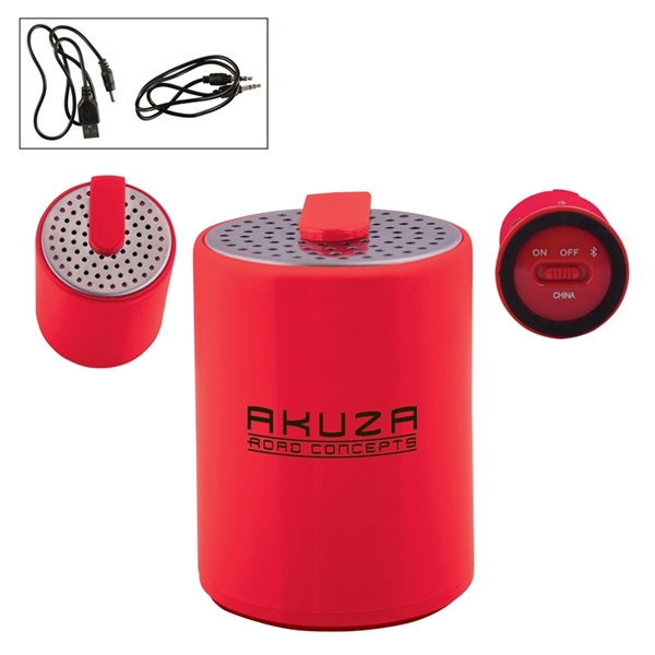 Round Plastic Mini Wireless Speaker - Image 1