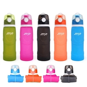 Collapsible Silicone Water Bottle 25 OZ With BPA Free