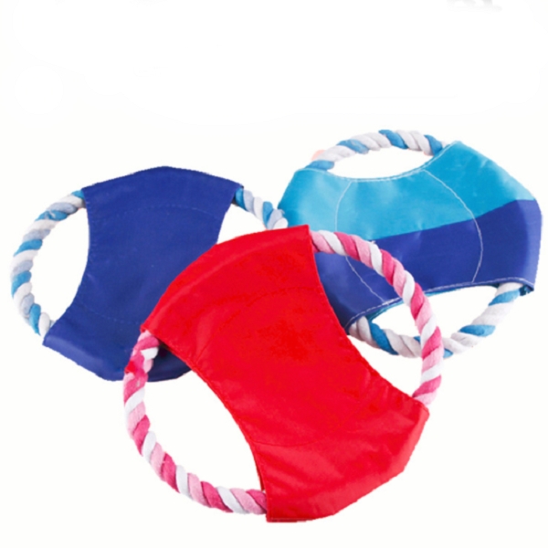 Dog Flying Disc Cotton Rope Chew Toys Rope for Dogs - Image 3