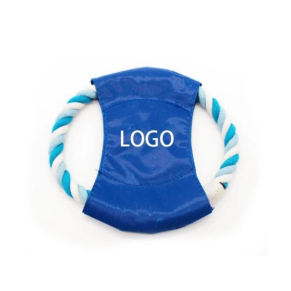 Dog Flying Disc Cotton Rope Chew Toys Rope for Dogs - Image 1