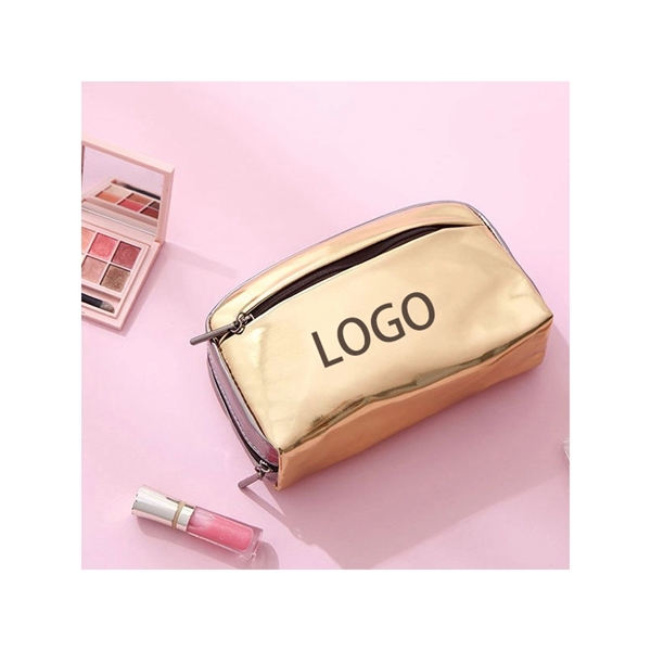 Waterproof  PU Leather Cosmetic  Bags Makeup Pouches Toiletr - Image 1