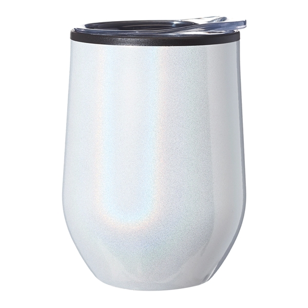 12 oz. Iridescent Stemless Wine Glass with Lid - Image 20