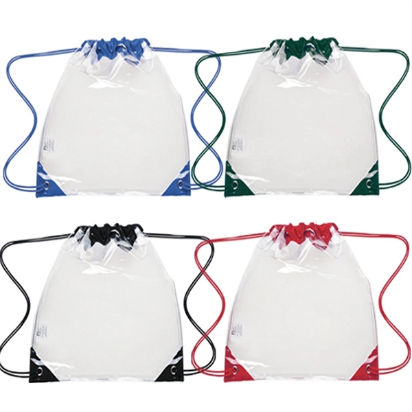 Clear Drawstring Backpack - Image 2