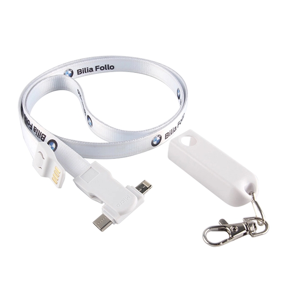 3-in-1 Polyester Wrist Lanyard Cable - Image 2