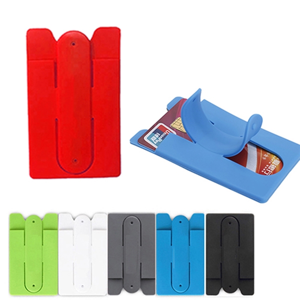2 in 1 Silicone Phone Wallet With Stand