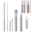 Telescopic Stainless Steel Straws With Case