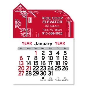 Barn Shaped Peel-N-Stick® Calendar