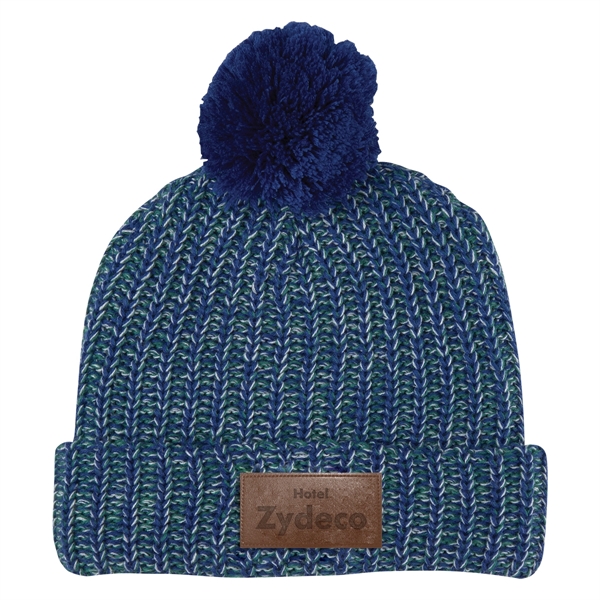 Grace Collection Pom Beanie With Cuff - Image 9