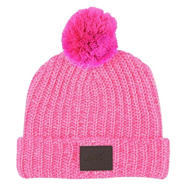 Grace Collection Pom Beanie With Cuff - Image 14