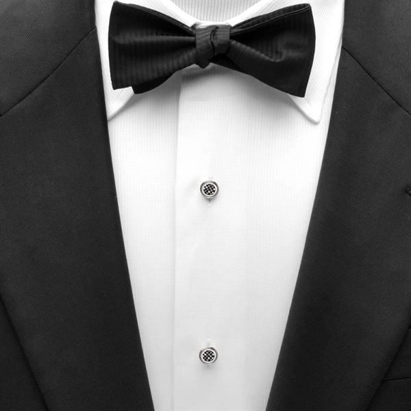 Custom Enamel Tuxedo Stud Set - Image 5
