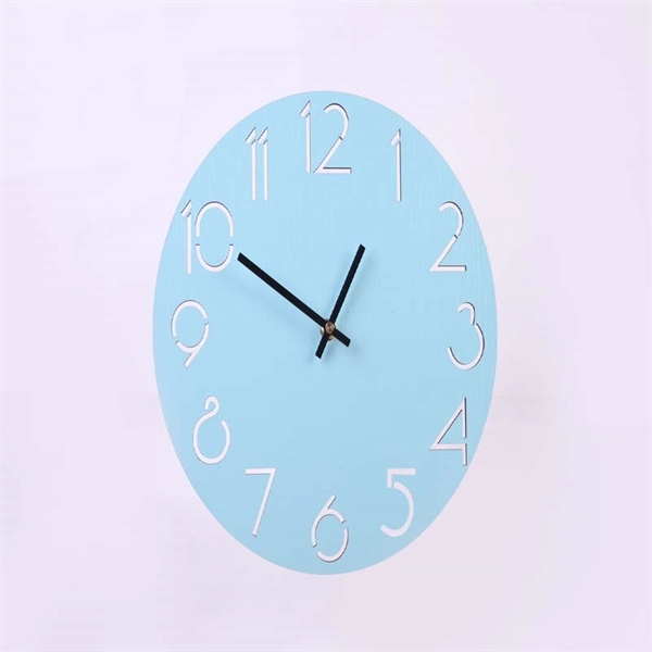 11 4/5" wood country style clock - Image 2