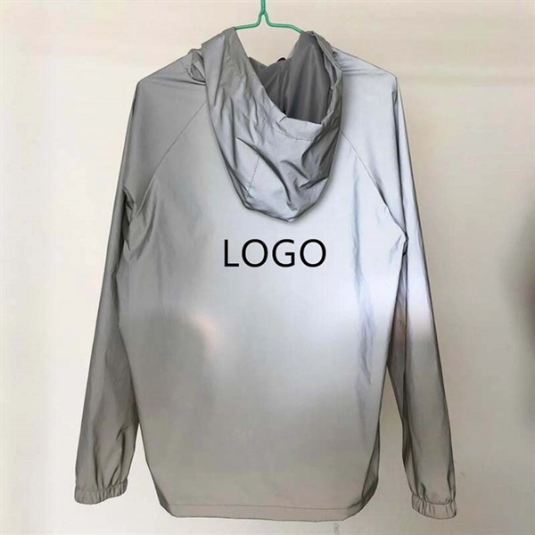 M -XXL polyester full reflective pullover jacket - Image 1