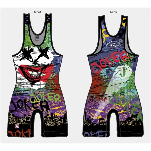 Sublimated Dry Fit Custom Youth Wrestling Singlets