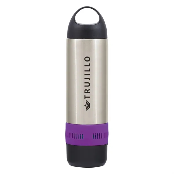 11 Oz. Stainless Steel Rumble Bottle With Speaker - Image 3