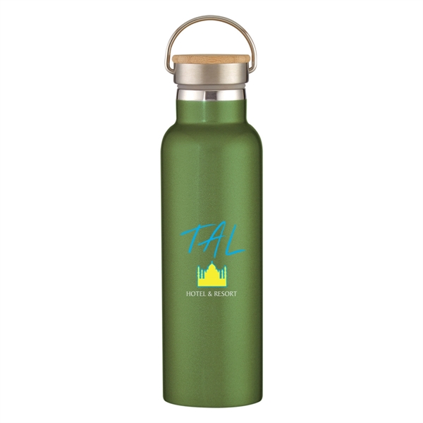 21 Oz. Liberty Stainless Steel Bottle With Wood Lid - Image 9