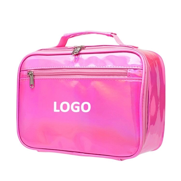 Fashion Laser Holographic Tote Lunch Cosmetic Bag - Image 2