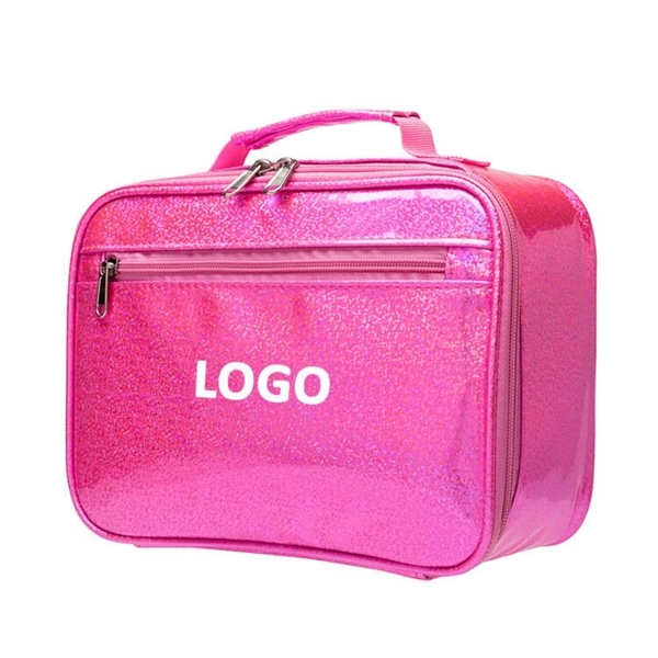 Fashion Laser Holographic Tote Lunch Cosmetic Bag - Image 4