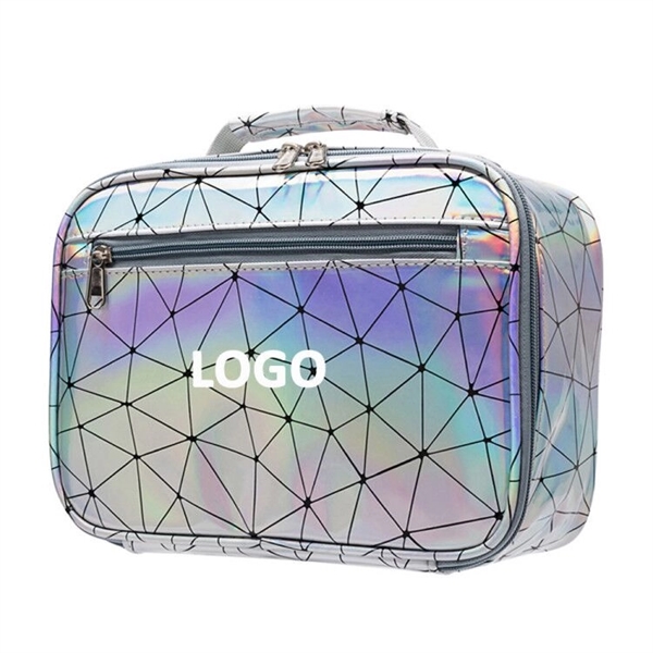 Fashion Laser Holographic Tote Lunch Cosmetic Bag - Image 5