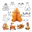8pcs Premium Satinless Steel Christmas Party Cookie Cutter S - Image 1