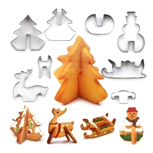 8pcs Premium Satinless Steel Christmas Party Cookie Cutter S