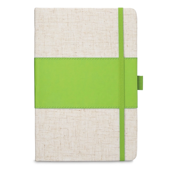 5x7 Soft Cover PU & Heathered Fabric Journal - Image 4