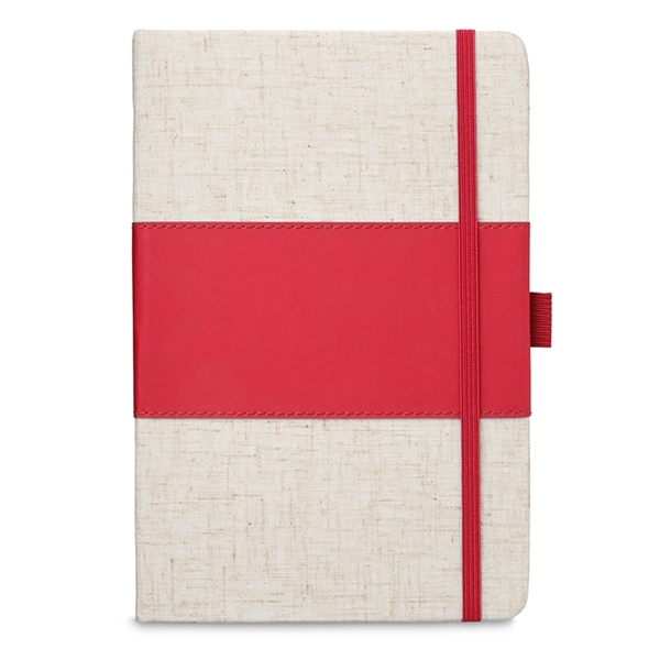 5x7 Soft Cover PU & Heathered Fabric Journal - Image 5