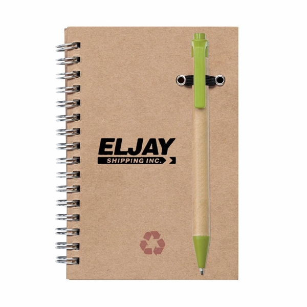 Recycled Notebook/Pen Combo - 5"x7" - Image 15