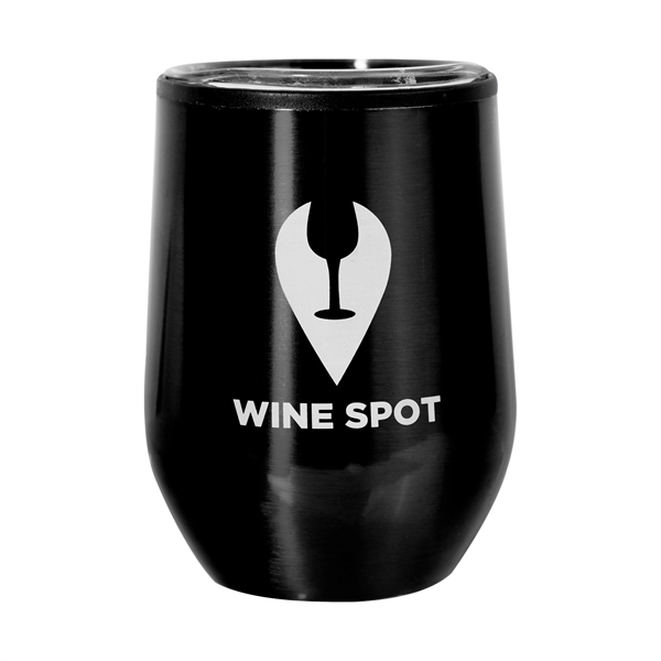 12 oz. Divvy Stainless Steel Stemless Wine Glasses - Image 2