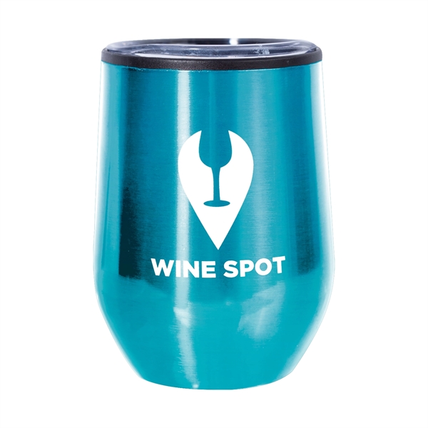 12 oz. Divvy Stainless Steel Stemless Wine Glasses - Image 11