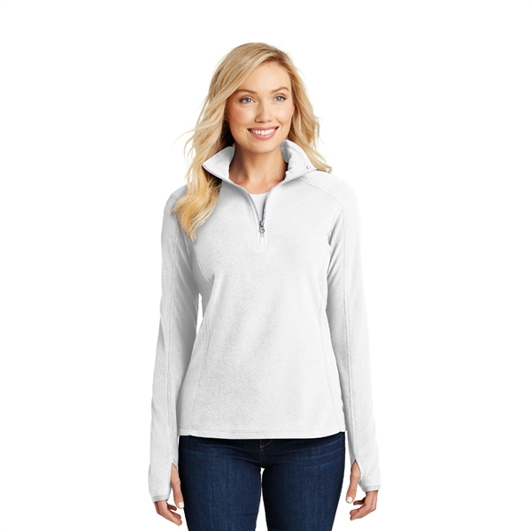 Port Authority® Ladies Microfleece 1/2-Zip Pullover - Image 4