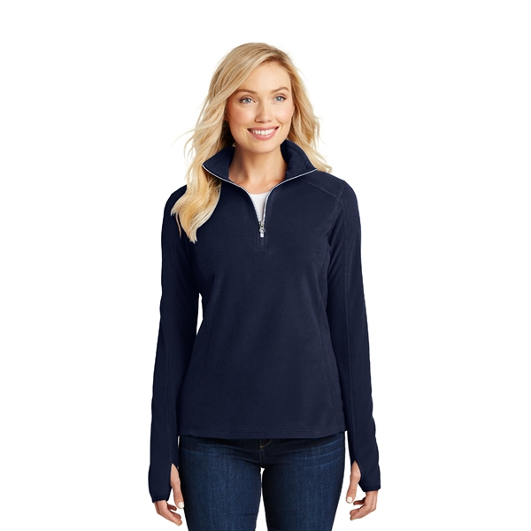 Port Authority® Ladies Microfleece 1/2-Zip Pullover - Image 5