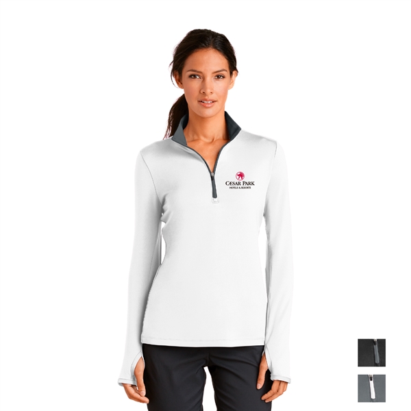 Nike Ladies Dri-FIT Stretch 1/2-Zip Cover-Up - Image 1