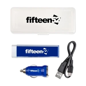 Travel Kits w/Rechargeable 2200mAh Power Bank & Car Charger