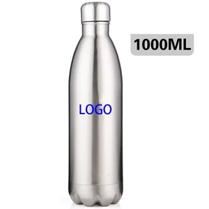 1L capacity 304 stainless steel water bottle