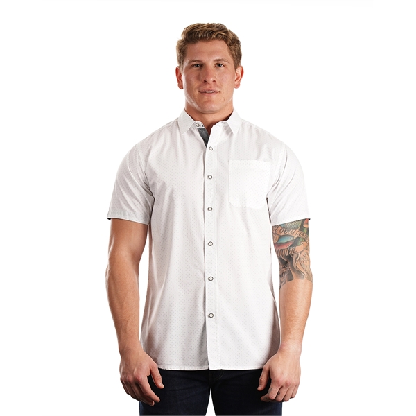Burnside Men's Peached Poplin Short Sleeve Woven Shirt