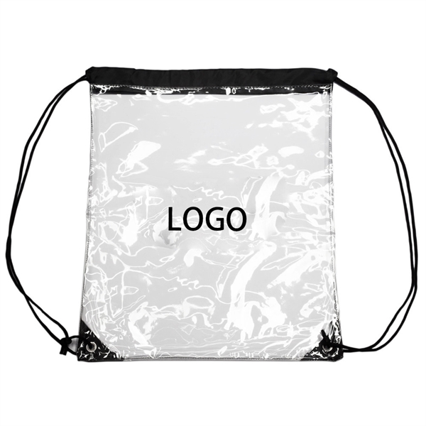 Clear PVC Drawstring Backpack - Image 1