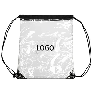 Clear PVC Drawstring Backpack