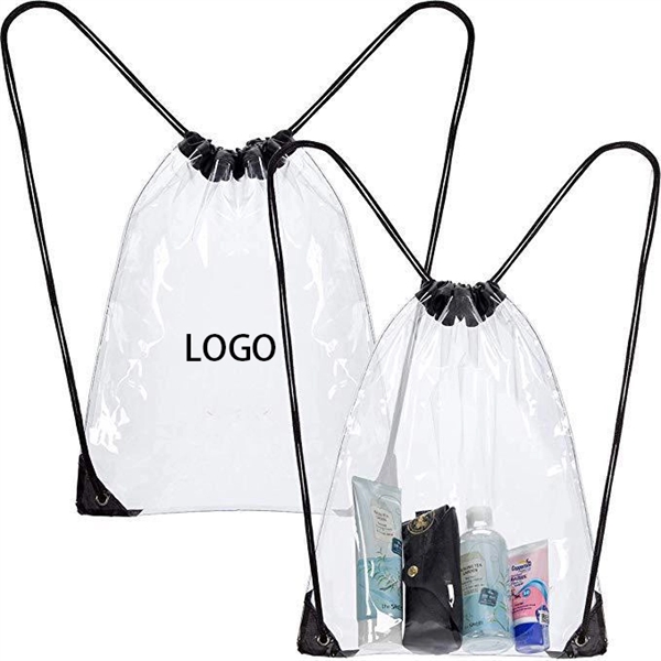 Clear PVC Drawstring Backpack - Image 2