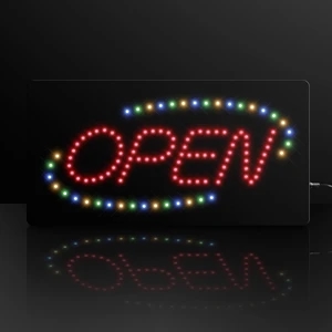 Flashign LED Open Sign for Storefronts