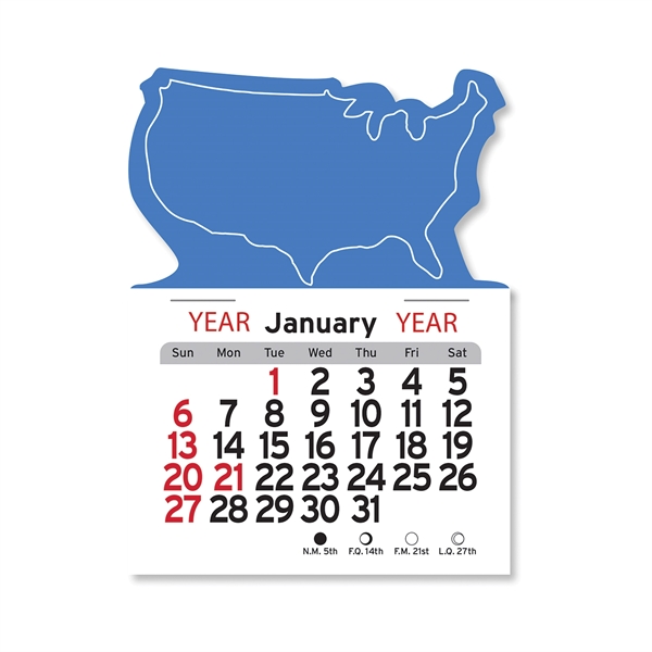 U.S.A. Shaped Peel-N-Stick® Calendar - Image 28