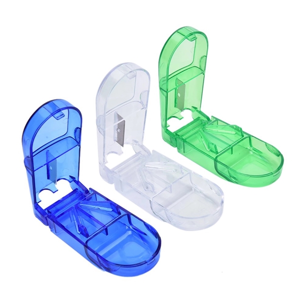Pill Case With Cutter