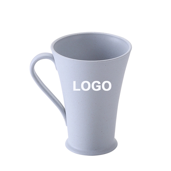 12Oz Wheat Fiber Cup With Handle - Image 3