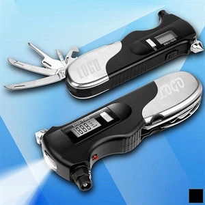 9 in 1 Multifunctional Tire Gauge With Flashlight