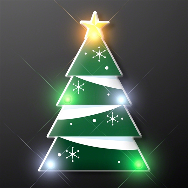 Blinky LED Christmas Tree Pin - Image 2