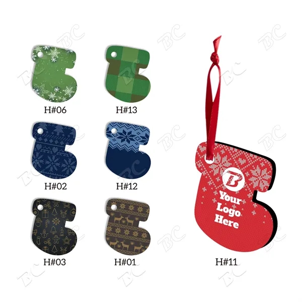 Full Color Christmas Ornament - Socking - Image 1